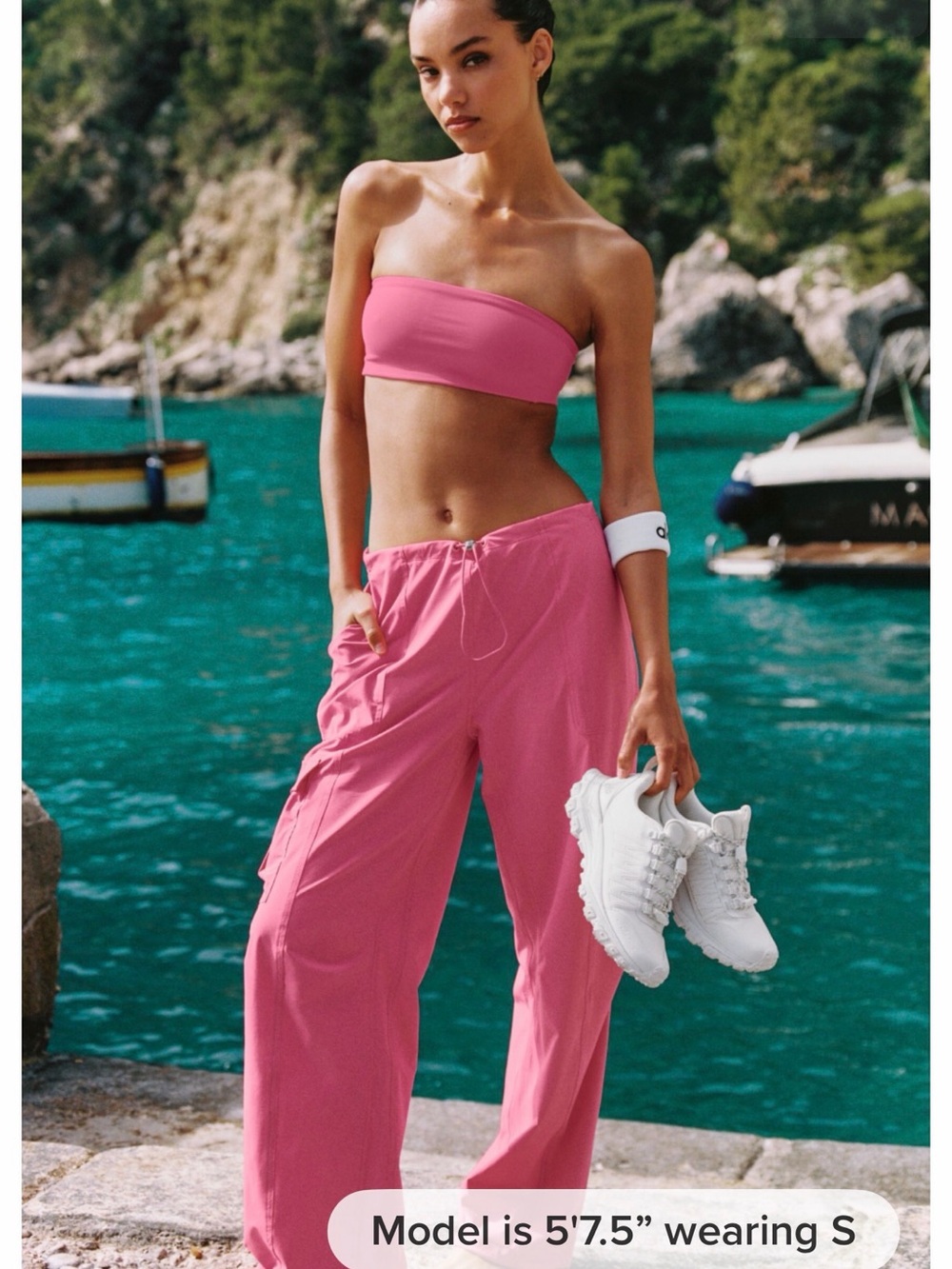 Alo low rise megastar cargo pants paradise pink Large